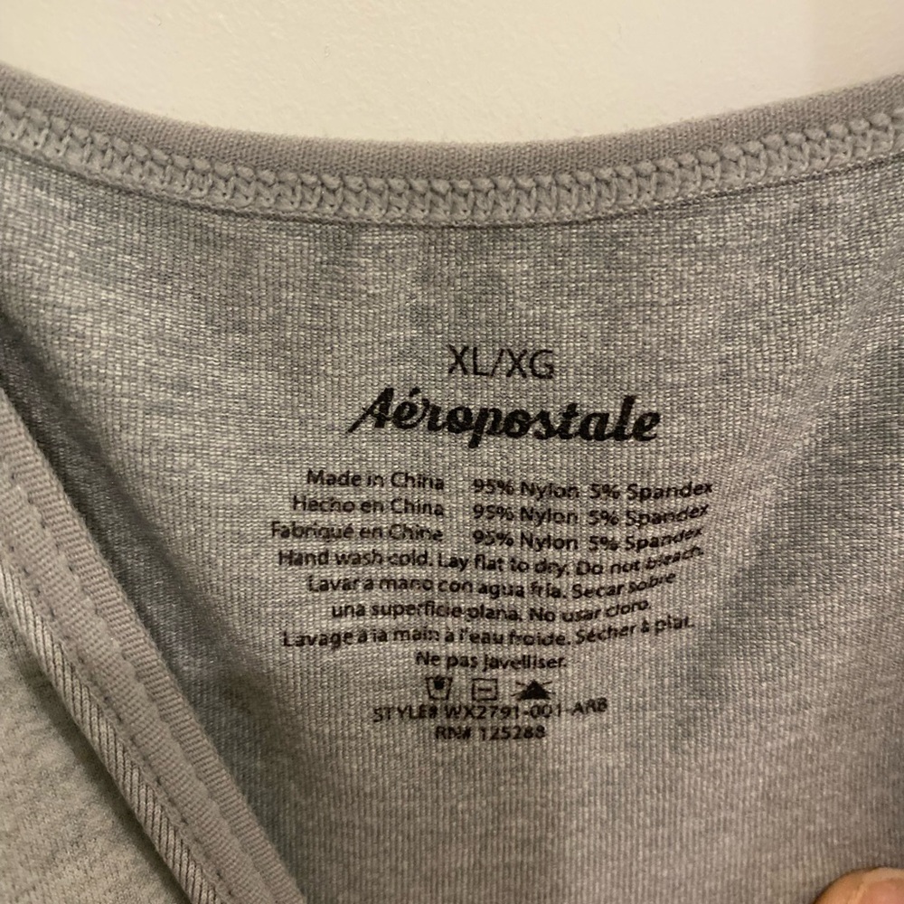 Aeropostale Heather Gray Tank Top| Gray | XL - Picture 4 of 6